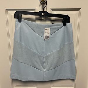 forever 21 vegan leather/suede chevron skirt- size M